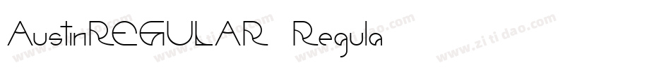 AustinREGULAR Regula字体转换